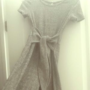 Gray kids romper